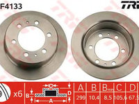 Disc frana DAEWOO KORANDO (KJ) - OEM - TRW: DF4133 - Cod intern: W02149308 - LIVRARE DIN STOC in 24 ore!!!