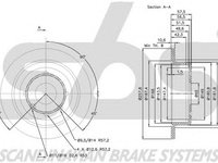 Disc frana DAEWOO LACETTI hatchback KLAN sbs 1815315011