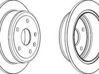 Disc frana DAEWOO LEGANZA (KLAV) (1997 - 2004) FERODO DDF1188 piesa NOUA