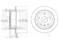 Disc frana DAEWOO LEGANZA KLAV DELPHI BG3554