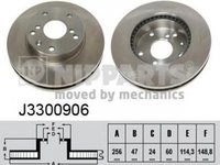 Disc frana DAEWOO LEGANZA KLAV NIPPARTS J3300906