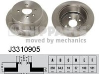 Disc frana DAEWOO LEGANZA KLAV NIPPARTS J3310905