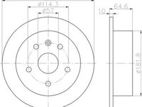 Disc frana DAEWOO LEGANZA KLAV TEXTAR 92128900