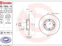 Disc frana DAEWOO MATIZ (KLYA) (1998 - 2016) BREMBO 08.7822.10 piesa NOUA