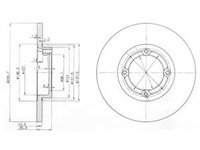 Disc frana DAEWOO MATIZ (KLYA) (1998 - 2016) DELPHI BG3551 piesa NOUA