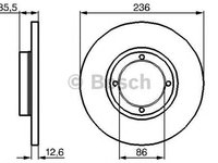 Disc frana DAEWOO MATIZ KLYA BOSCH 0986478712