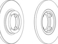 Disc frana DAEWOO MATIZ KLYA FERODO DDF1076