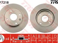 Disc frana DAEWOO NUBIRA Break (KLAJ) - OEM - TRW: DF7218 - Cod intern: W02365121 - LIVRARE DIN STOC in 24 ore!!!