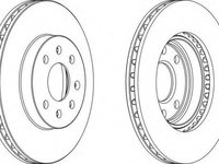 Disc frana DAEWOO NUBIRA (KLAJ), DAEWOO NUBIRA Break (KLAJ), DAEWOO NUBIRA limuzina (KLAJ) - FERODO DDF1097