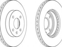 Disc frana DAEWOO NUBIRA (KLAJ), DAEWOO NUBIRA Break (KLAJ), DAEWOO NUBIRA limuzina (KLAJ) - FERODO DDF1565