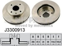 Disc frana DAEWOO NUBIRA limuzina KLAN NIPPARTS J3300913