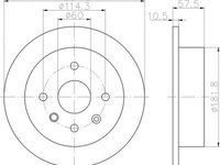 Disc frana DAEWOO NUBIRA limuzina KLAN TEXTAR 92163000