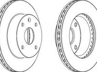 Disc frana DAEWOO NUBIRA Wagon KLAN FERODO DDF1257