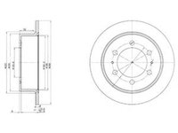 Disc frana DAEWOO REXTON GAB DELPHI BG3522