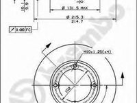 Disc frana DAEWOO TICO (KLY3) - BREMBO 08.5026.20