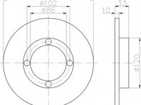 Disc frana DAEWOO TICO KLY3 TEXTAR 92043800