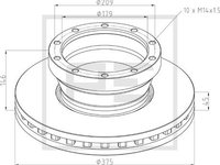 DISC FRANA DAF LF55 - PRODUS NOU