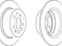 Disc frana DDF080 FERODO pentru Volvo 240 Volvo 260 Volvo 740 Volvo 760 Volvo 940 Volvo 960