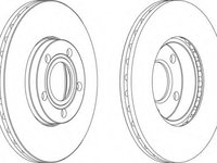 Disc frana DDF1014 FERODO pentru Vw Passat