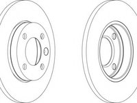 Disc frana DDF103 FERODO pentru Audi 80 Audi Coupe Vw Golf Vw Rabbit Vw Jetta Vw Dasher Vw Passat Vw Carat Vw Corsar Vw Quantum Vw Santana Vw Scirocco Vw Vento