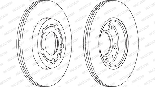 Disc frana DDF1164 FERODO pentru Skoda Fabia 