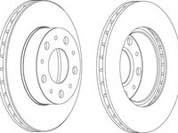 Disc frana DDF117-1 FERODO pentru CitroEn C25 Peugeot J5 Fiat Ducato CitroEn Jumper CitroEn Relay Alfa romeo Ar Peugeot Boxer Peugeot Manager