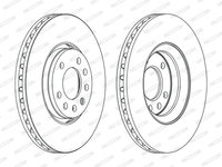 Disc frana DDF1215C FERODO