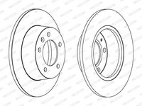 Disc frana DDF1272 FERODO pentru Renault Master Opel Movano Nissan Interstar