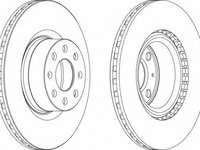 Disc frana DDF1298 FERODO pentru Fiat Doblo 2001 2002 2003 2004 2005 2006 2007 2008 2009 2010 2011 2012 2013 2014 2015 2016 2017 2018 2019 2020 2021 2022 2023 2024