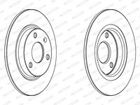 Disc frana DDF132 FERODO pentru CitroEn Ax CitroEn Saxo Peugeot 106