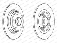 Disc frana DDF1364C-1 FERODO pentru Renault Laguna