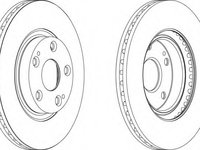 Disc frana DDF140-1 FERODO pentru Alfa romeo 155 Fiat Panda Fiat 500 Fiat Tipo Fiat Cinquecento Fiat Tempra Fiat Punto Fiat Coupe Fiat Barchetta Fiat Bravo Alfa romeo 145 Alfa romeo 146