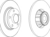 Disc frana DDF1623-1 FERODO pentru Nissan Primastar Opel Vivaro Renault Trafic