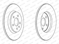 Disc frana DDF1666C FERODO pentru Audi A6 Audi Q5 Audi A5 Audi A4