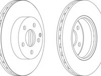 Disc frana DDF1690 FERODO pentru Mercedes-benz C-class Mercedes-benz E-class