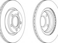 Disc frana DDF1708 FERODO pentru Audi A4 Vw Passat Audi A8