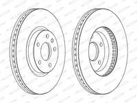 Disc frana DDF2337C FERODO