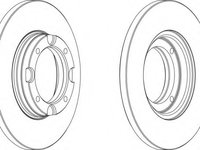 Disc frana DDF358 FERODO pentru Mitsubishi Colt Mitsubishi Lancer Hyundai Excel Hyundai Pony Mitsubishi Galloper