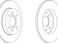 Disc frana DDF362 FERODO pentru Renault Laguna Renault Safrane