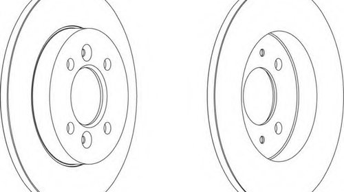 Disc frana DDF362 FERODO pentru Renault Lagun