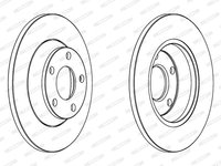 Disc frana DDF759 FERODO pentru Audi A4