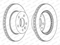 Disc frana DDF860 FERODO pentru Mercedes-benz Vito Mercedes-benz V-class