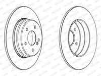 Disc frana DDF963C FERODO pentru Mercedes-benz C-class Mercedes-benz E-class Mercedes-benz Clk Mercedes-benz Slk Mercedes-benz Sl Mercedes-benz Clc-class