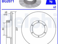 Disc frana DELPHI BG2071