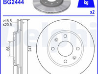 Disc frana DELPHI BG2444