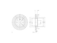 Disc frana Delphi BG2636, parte montare : Punte Fata