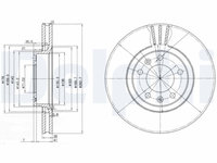 Disc frana DELPHI BG2688