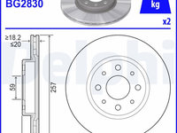 Disc frana DELPHI BG2830