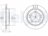 Disc frana DELPHI BG3158