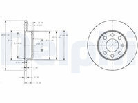 Disc frana DELPHI BG3567